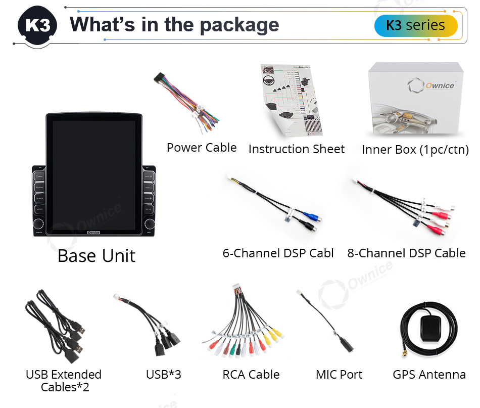 Ownice Android 10.0 Car Radio forAudi TT 2 8J 2006 - 2014 GPS 2 Din Auto Audio System Stereo Player 4G LTE Tesla Style Nano