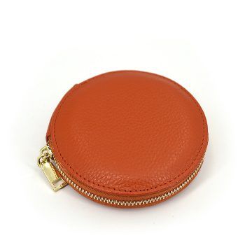 High Quality Luxury Custom Leather Zipper Coin Purse