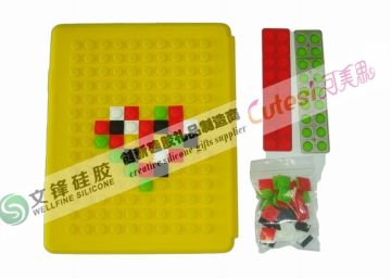 Fashion Apple Ipad Silicone Cases With Mini Diy Puzzle Suitable For Business