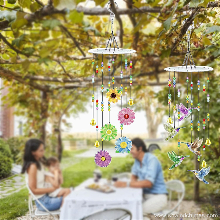 DIY Diamond Wind Chime Ornament for Adults