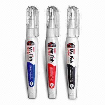 Correction Pen with 9mL Volume and Metal Tip
