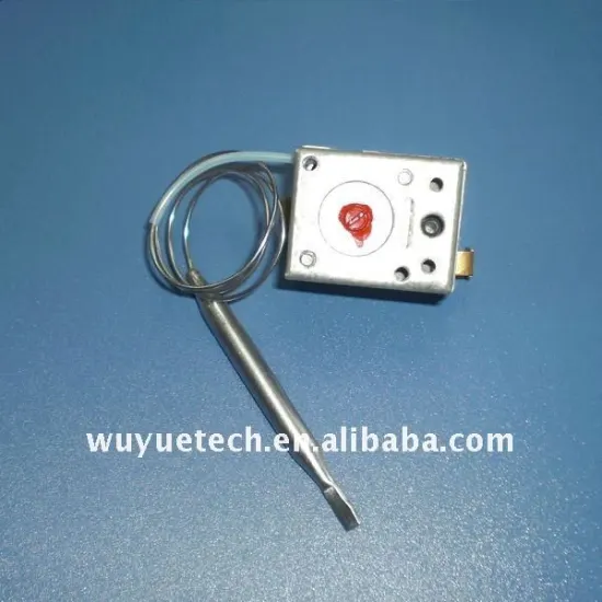 Capillary limitor thermostat for deep frier, cooker and water heater