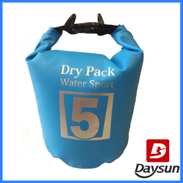 5L Blue Dry Pack Waterproof Sport Bladder Type Bag