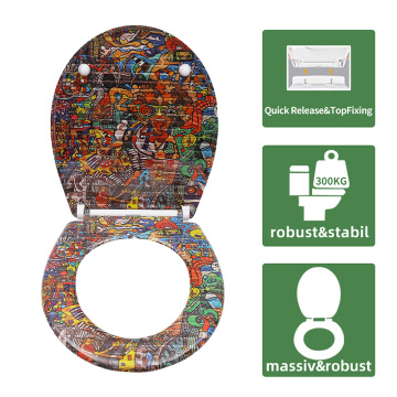 Duroplast -Toilettensitz weiche Schnellfreisetzungen (Menschen)