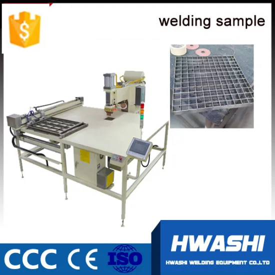 hwashi automatic steel grating spot welding machine