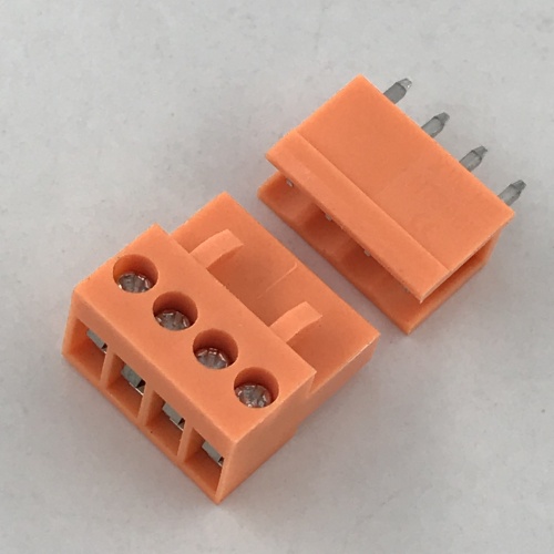 3.96MM 피치 주황색 PCB 플러그형 단자대