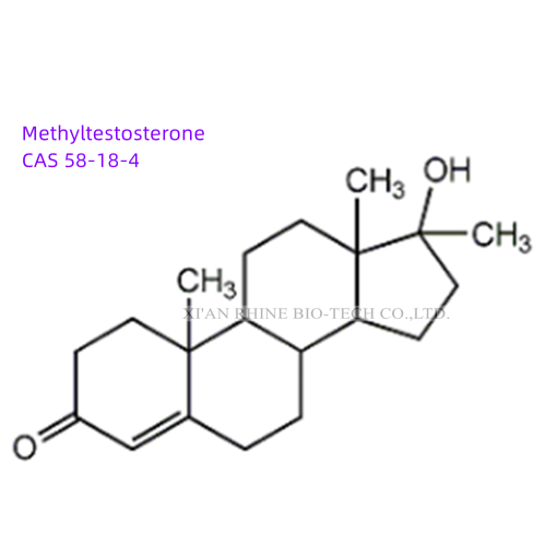 Esteróides em pó cru metiltestosterona 58-18-4