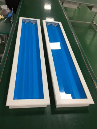 Cleanroom Lighting 1200x300mm Double Tube Fluorescent LED Light Fixture