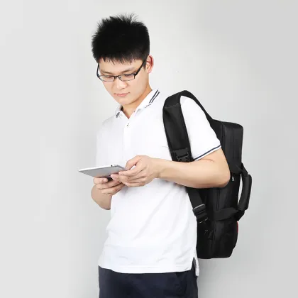 BUBM E-sports Sing Shoulder Backpack bag case for Professional PC Gamer & Computer Worker Keyboard Mouse Earphone Accessories