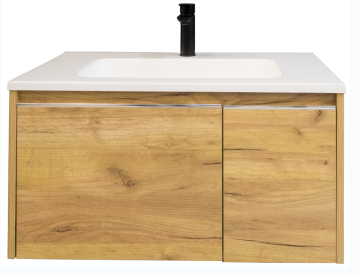 MDF Bathroom Vanities with White Ceramic Wash Basin