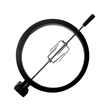 Quality Assurance 22" Stainless Steel Rotisserie Kit BBQ Grill Accessories With Motor