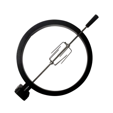 Quality Assurance 22" Stainless Steel Rotisserie Kit BBQ Grill Accessories With Motor