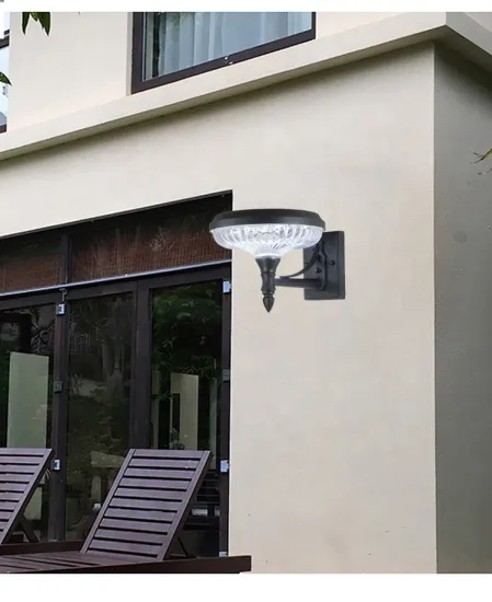 Waterproof IP65 Outdoor Solar Lights - White LED Wall Lamps