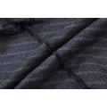 Heren gebreide tweed jacquard trui met ronde hals