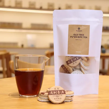 Organic Pu'Er Tea Portable Packaging - Ancient Tree Ripe Pu'Er Tea Bags