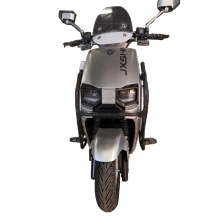 Contemporary Silver Electric Scooter for Urban Riders