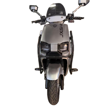 Contemporary Silver Electric Scooter for Urban Riders