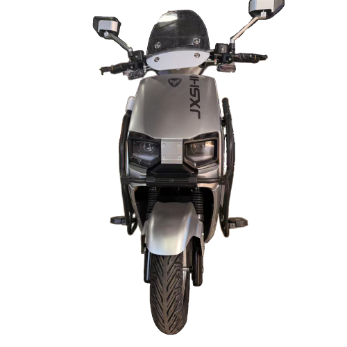 Contemporary Silver Electric Scooter for Urban Riders