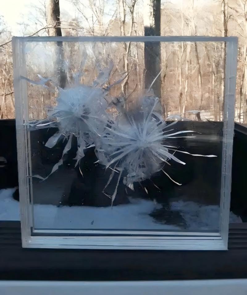 Bullet resistant window glass