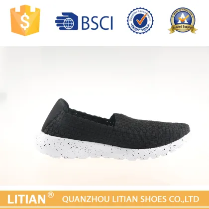 wholesale dc shoes slip on weaving shoes for men