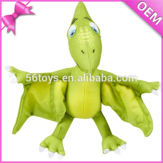 mini green soft stuffed plush dinosaur toys