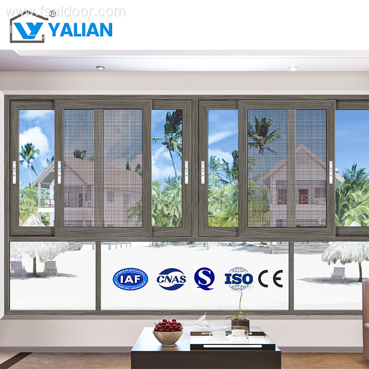 Aluminum Sliding Windows Customizable French Design
