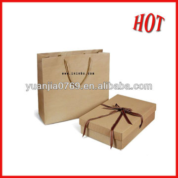 Kraft gift paper bag and box in 2012 for promotional