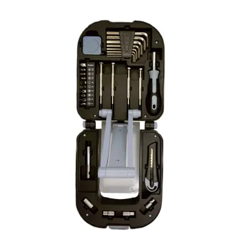 Portable Multi-Function Tool Set with LED Light: Perfect for Repairing and Working on-the-go