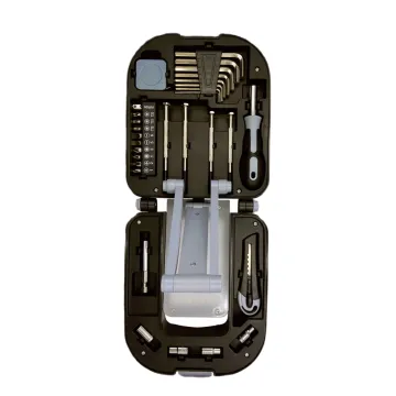 Portable Multi-Function Tool Set with LED Light: Perfect for Repairing and Working on-the-go