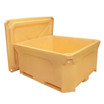 Caja de contenedor de transporte de pescado vivo de aislamiento pesado súper grande - 1000L ROTO MOLDADO