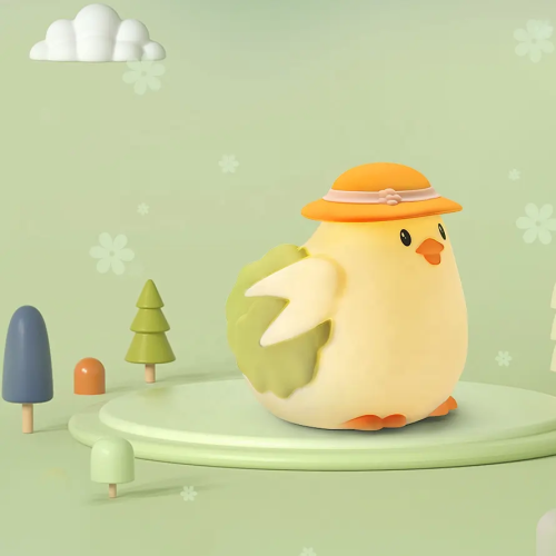 Мультфильм силикон похлопал детские ночные свет