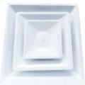 Grille de diffuseur d'air de plafond carrée en aluminium