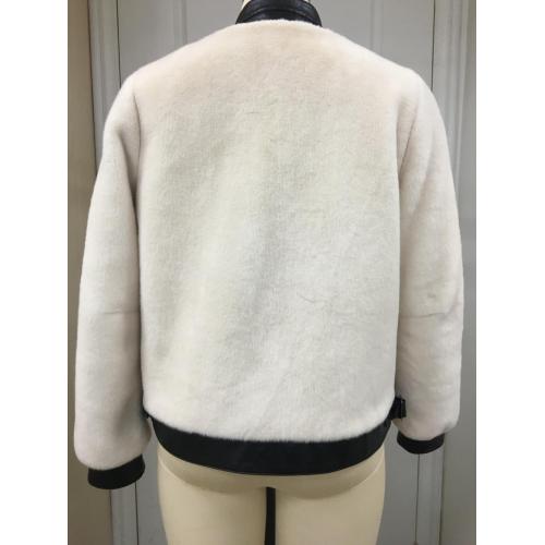 Women's Zip Up Plush Faux Fur Jacket