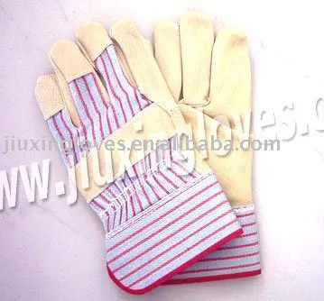 Pig split leather gloves