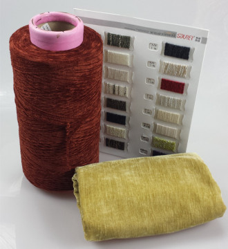 dyed polyester dty chenille yarn for knitting scarf