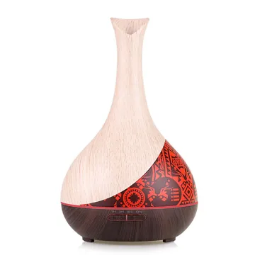Ultrasonic Aromatherapy Essential Oil Diffuser Wood Grain