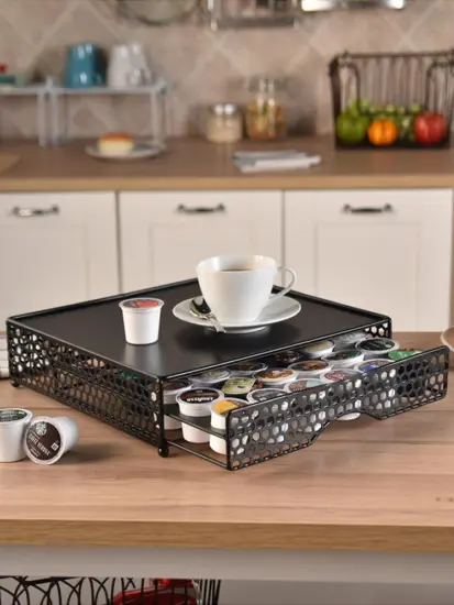 36 Coffee Pod Holder Drawer Organizer Coffee Capsules Kitchen Storage K Cup Holder Coffee Bar Accessories