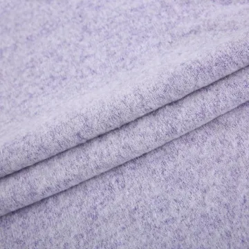 Rnt Spandex Knit Fabric Melange Flannel For Garment