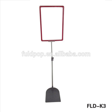 Custom sale Adjustable height ABS a4 sign holder floor,sign holder
