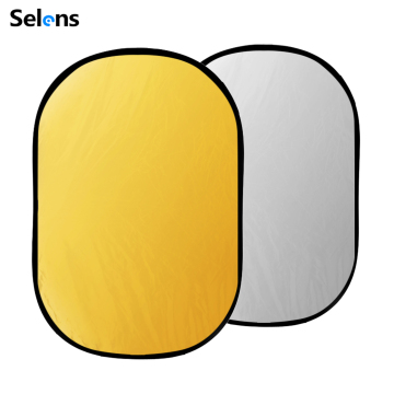 Selens slr4-gs 120*180cm oval gold perak portografi fotografi reflektor cahaya