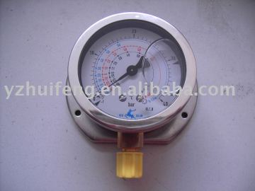 Liquid Filled Pressure Gauge with flange