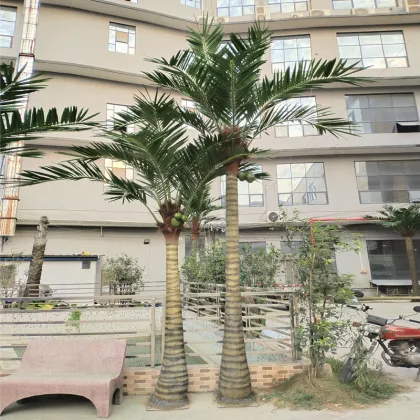 Wholesale FiberGlass Artificial Areca Palm Trees & Coconut Plants