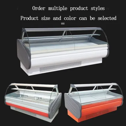 High Performance Meat Shop Service Counter Showcase in Supermarkets