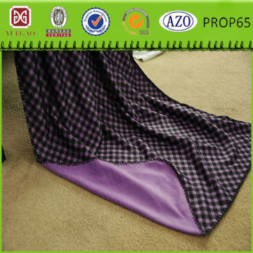 Double sided fleece blankets