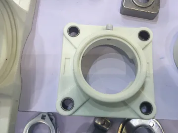 Hardware Flange Units Bearing with White Plastic Housing