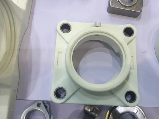 Hardware Flange Units Bearing with White Plastic Housing