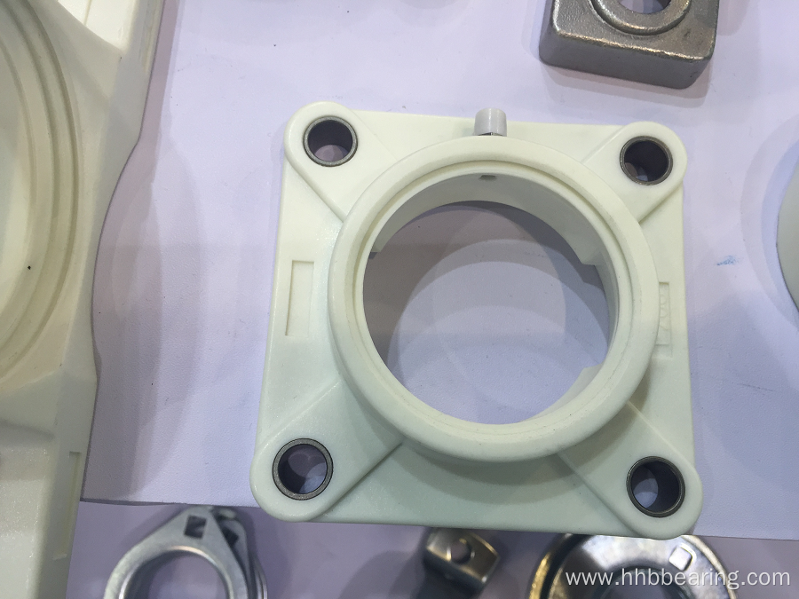 Hardware Flange Units Bearing with White Plastic Housing