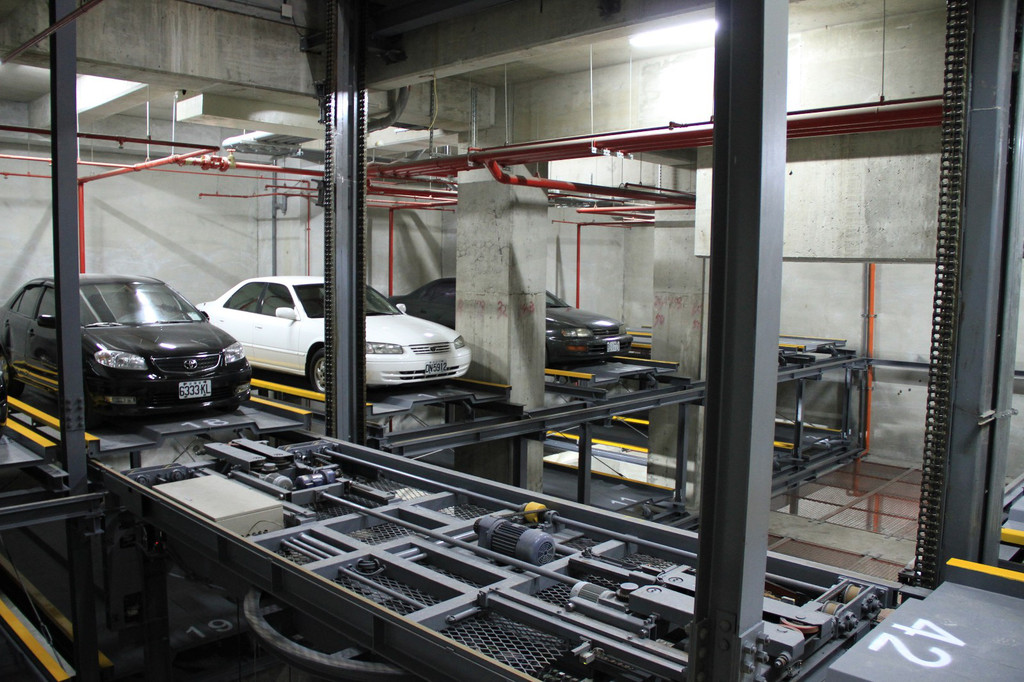 4 Floor Plane Moving Puzzel Parking System