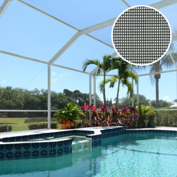 Modern Design PVC Coated Black Aluminum Window Screen 18x16 Mesh 0.011'' Wire Diameter 30''x100'' Roll