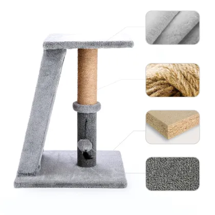 Cat Platform Cat Tree Plush Scratch Board with Pet Toys